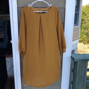 Gold mustard lined dress